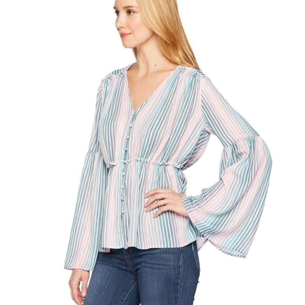 Catherine Malandrino Florrie‎ Striped Blouse Medium